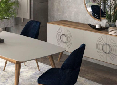 Blue dining room chair luxury modern kitchen furniture designer wooden furniture